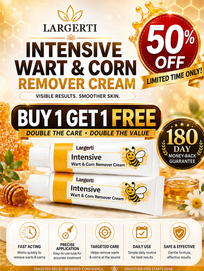 LARGERTI™ Intensive Wart & Corn Remover Cream