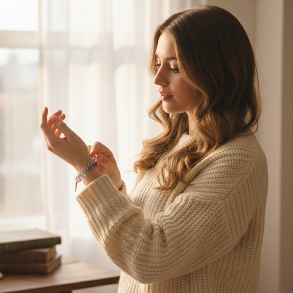 Cartoon Anime K-POP: Demon Slayer Girl Group Bracelet Fashion DIY Beaded Alloy Drip Oil Jewelry