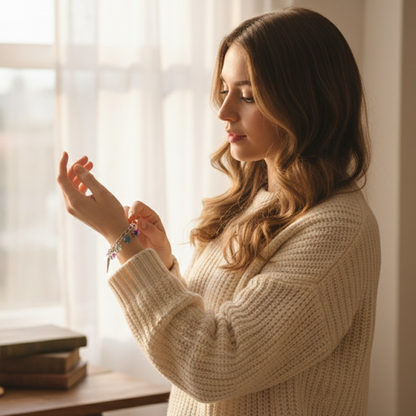 Cartoon Anime K-POP: Demon Slayer Girl Group Bracelet Fashion DIY Beaded Alloy Drip Oil Jewelry